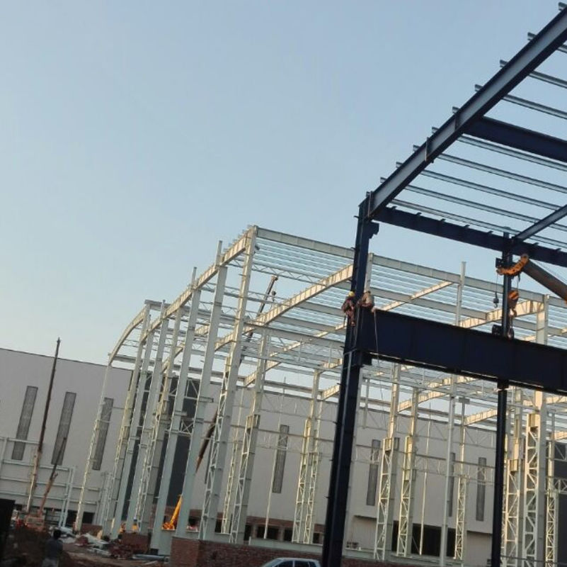 H Beam Q235 Metaalstal Werkplaats Metaalbouw Garages Werkplaatsen