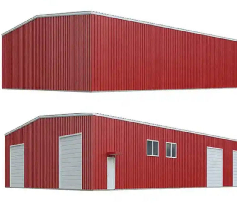 Contemporary Prefab Steel Structure Workshop Factory Roll Up Door Type