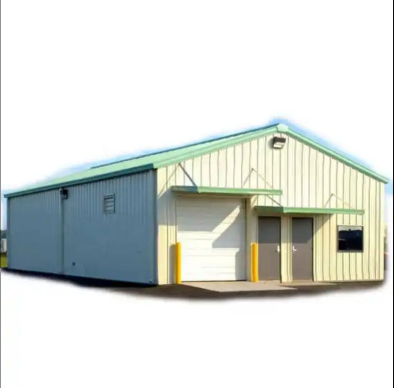 Q235 Structurele staalgebouwen Werkplaats Garage Prefab metaalconstructies Sneeuwvast