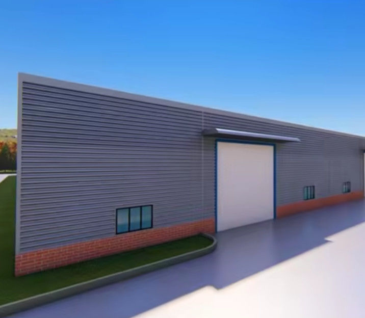 Grote span anti-corrosieve industriële staalconstructie Werkplaats Gebouw Hoog seismisch bestand