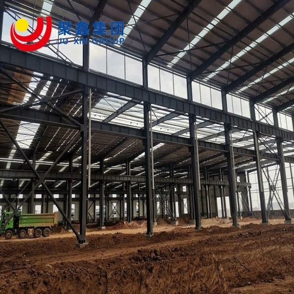 Goedkoop staal magazijn geprefabriceerd op maat gemaakte lichtstaal structuur werkplaats gebouw